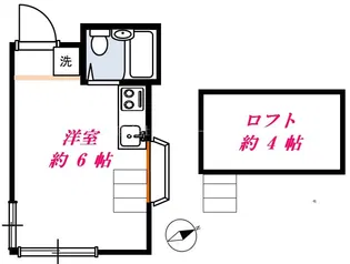 幡ヶ谷ハイム【1階】の間取り