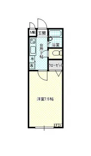 クレアール【1階】の間取り