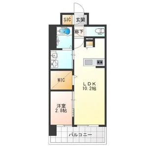 リヴェント難波サウス【5階】の間取り