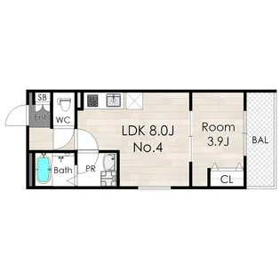 アバンティオエルデ(AVANTIO Erde)【2階】の間取り