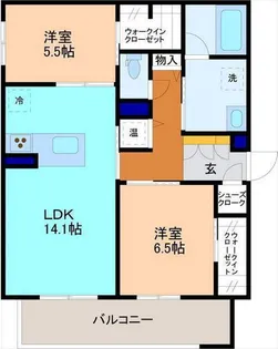 リヒト金沢【2階】の間取り