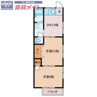 三重県志摩市阿児町国府【一戸建】の間取り