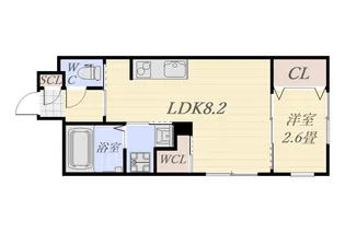 Plainciel訓(プレーンシエルクン)【1階】の間取り
