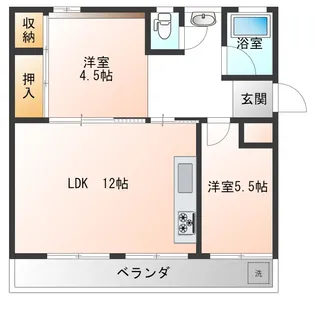大岡団地N2【2階】の間取り