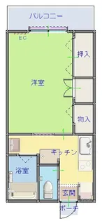 プラザマンション【5階】の間取り