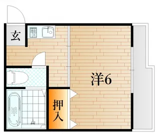 1Kの間取り画像