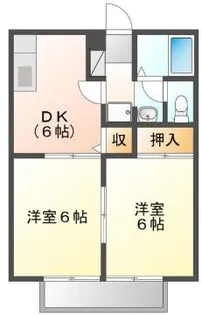 ビーライン多治米【1階】の間取り