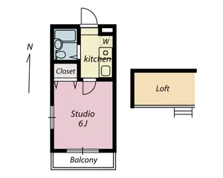 グッドパレス妻田西【2階】の間取り