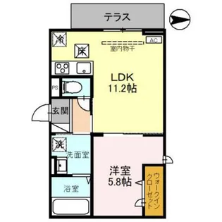D-ROOM盛岡本宮C棟【1階】の間取り