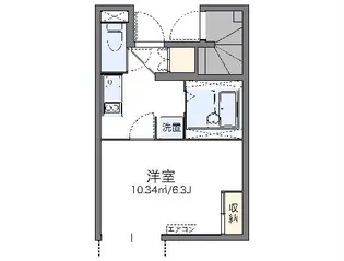 レオネクストプレイズ向ヶ丘【1階】の間取り