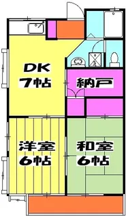 ハイクオリティハイツ・らん【2階】の間取り