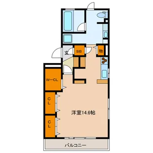 岐阜県岐阜市玉姓町2【マンション】の間取り