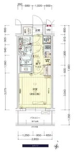 プレサンス塚本駅前【15階】の間取り