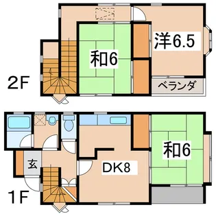 福島県会津若松市城西町【一戸建】の間取り