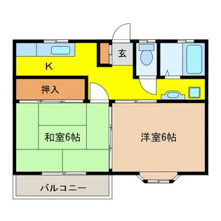 キャッスル峰【2階】の間取り