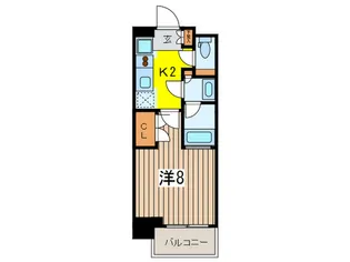 パ-クハビオ人形町【4階】の間取り