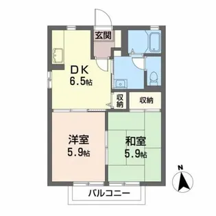 グランセシアC【2階】の間取り