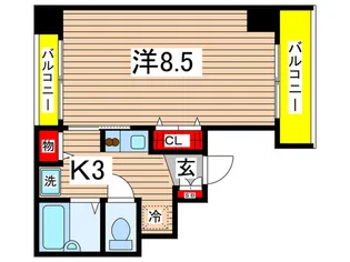 マリンパレス新田町【7階】の間取り