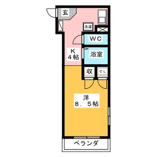 レジデンスTL・西荘【3階】の間取り