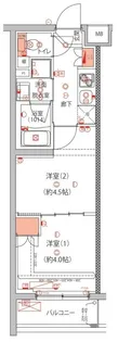 ハーモニーレジデンス中野本町パークサイド【3階】の間取り