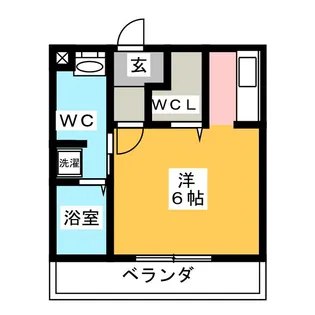 ソレイユ内山【1階】の間取り