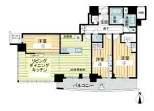 3LDKの間取り画像