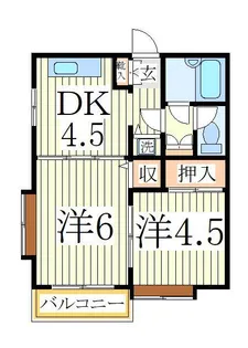 ジュネパレス柏第77【4階】の間取り