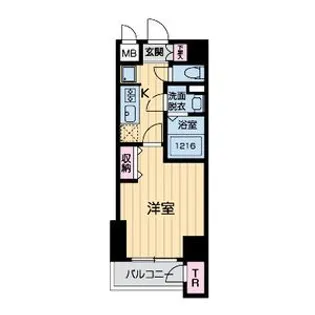 グラマシー京都【9階】の間取り