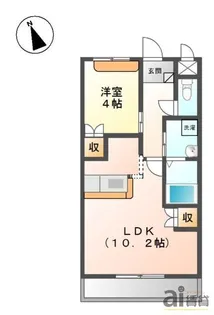 オーピュール【2階】の間取り