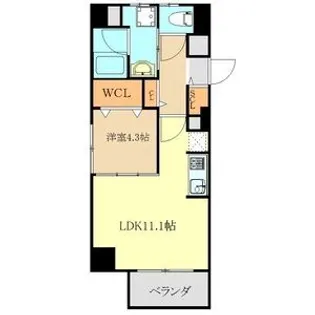 バンディエラ【3階】の間取り