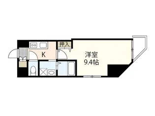 グランツ鶴見町平和大通り【2階】の間取り