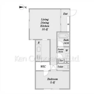 FABRIC東中野Residence【4階】の間取り