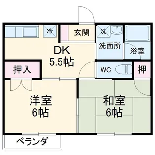 パステルハウス【2階】の間取り