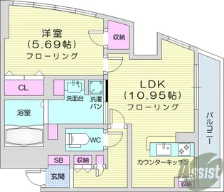 DNKMSA パート4 ANNEX別館【4階】の間取り