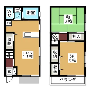 千葉県習志野市藤崎6【一戸建】の間取り