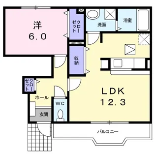 滋賀県蒲生郡日野町大字西大路【アパート】の間取り