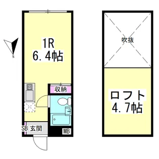 レジデンス拾番館【1階】の間取り