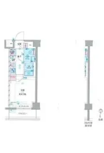 ジェノヴィアお花茶屋IIスカイガーデン【7階】の間取り