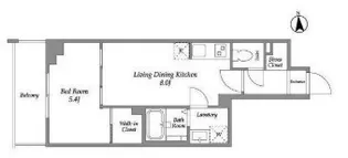 東京都新宿区百人町1【マンション】の間取り