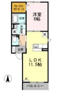 アレイ湘南【2階】の間取り