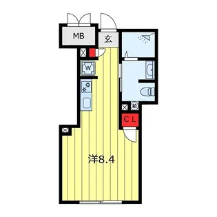 Ms LABEL西日暮里【2階】の間取り