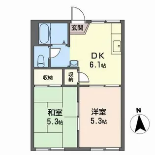 グレースTE2【1階】の間取り