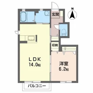 フォワード松本 IV【1階】の間取り