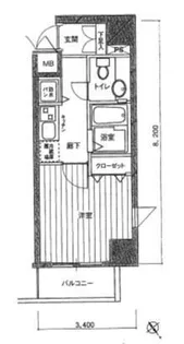 メゾンドヴィレ本駒込【4階】の間取り