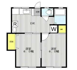 エクセルヤザワ【2階】の間取り