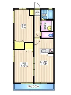 メルベーユ松田【2階】の間取り