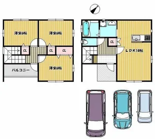 香川県丸亀市郡家町【一戸建】の間取り
