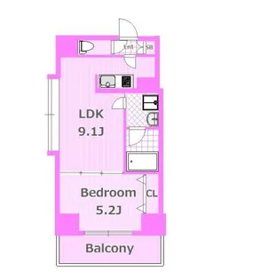 グレイシアヨコハマ【2階】の間取り