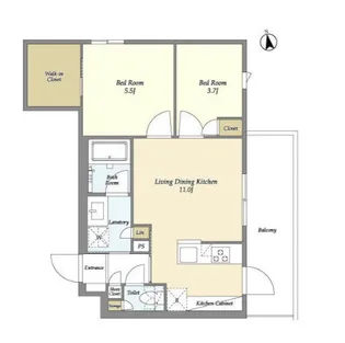 ベルファース三軒茶屋【4階】の間取り