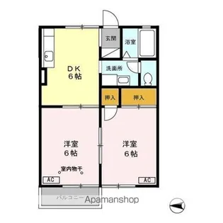 リヴェールキャッスル E【1階】の間取り